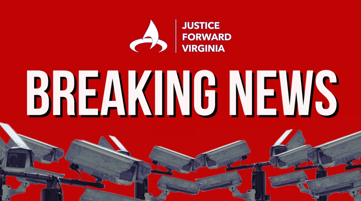 JusticeFwdVa's tweet image. REALLY BIG &amp;amp; BREAKING: You can breathe a huge sigh of relief. The Virginia General Assembly has put a final stop to mass surveillance expansion for 2025!!!Our lawmakers took bold action today because the people spoke out! Congrats and justice forward! #VALeg