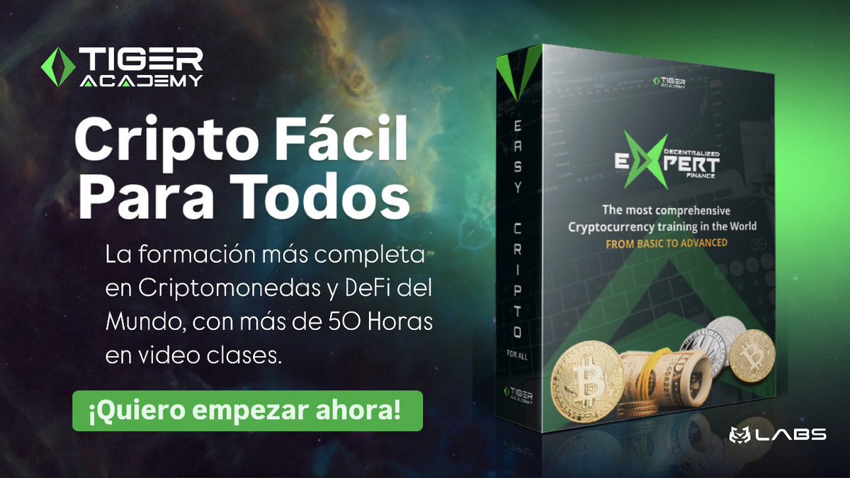 jortiz_h's tweet image. ¿Por qué ser un experto en DeFi?

Domina las finanzas descentralizadas y accede a oportunidades únicas. Identifica tendencias, evalúa riesgos y lidera en el mundo cripto. como consultor, creador de contenido o speaker. Prepárate para la revolución financiera con Tiger Academy.