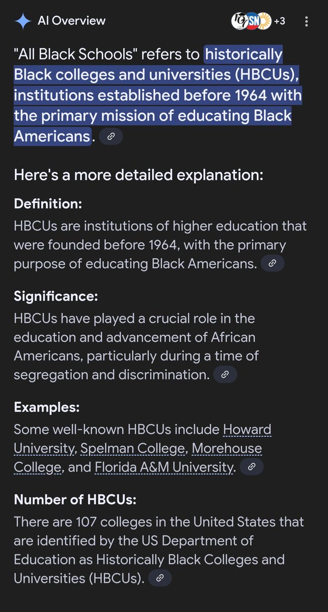 3 quick Google searches.

all white school - you get a lecture on segregation during the 1950's 

all Jewish schools - you get a list of a bunch of local Jewish schools near you.

all black schools - you get a lecture about how there's 107 all black universities.