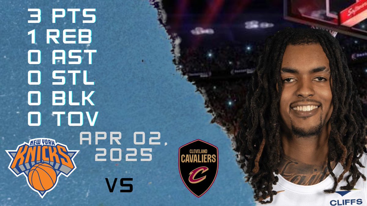 NBAPlayersHigh's tweet image. Emoni Bates Stats For Regular Season Game vs KNICKS 02-04-2025 youtu.be/EbWN-qNZaYI

#EmoniBates #Emoni #Bates #nba #nbahighlights #basketball #cleveland #cavaliers #cavaliers #clevelandcavaliers