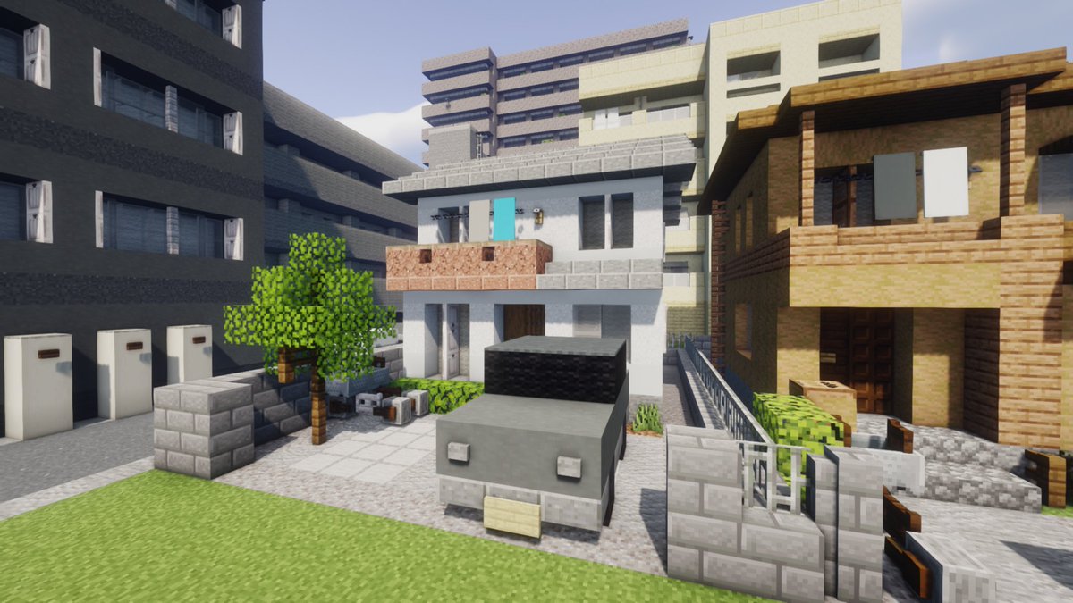 corkminecraft's tweet photo. 住宅4軒作ってみました！
#Minecraft #minecraft建築コミュ #マインクラフト https://t.co/CF09ajkw2u
