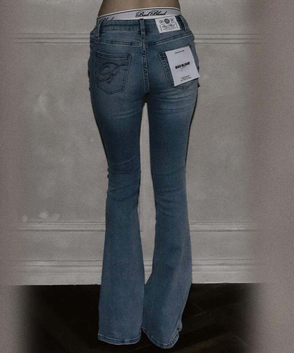 BadBlood デニム MISAMOサナmid blue 始球式 新品BadBloodデニム MISAMO始球式サナ着用 - メルカリ