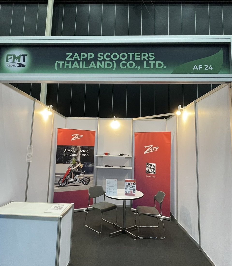 Join us today at the Future Mobility Thailand 2025 Trade show organized by the Thai Automotive Parts Manufacturers Association until April 5th at Bitec BKK.

businesseventsthailand.com/en/event-calen…

#zapp #zappev #i300 #ev #electricvehicles #tradeshow #industrypartners #futuremobility $Zapp