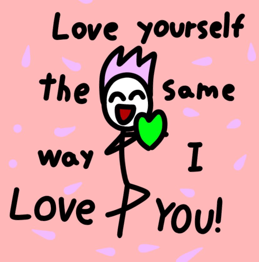 Reposts of some old drawings cause maybe someone out there could use some positivity, but seriously, i missed a lot of you and im gonna try my best to come back to my regular posting schedule, starting with lots of fanarts tomorrow! Love you all! See you soon! 💚