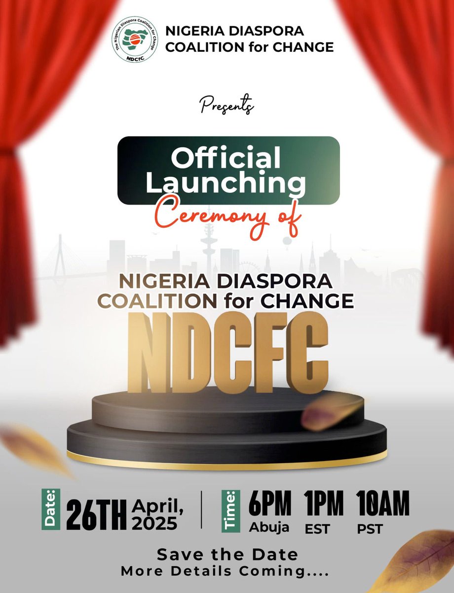 ndcchange's tweet photo. April 26th, 2025
1 pm EST

More details coming ... https://t.co/sSnanZtpUJ