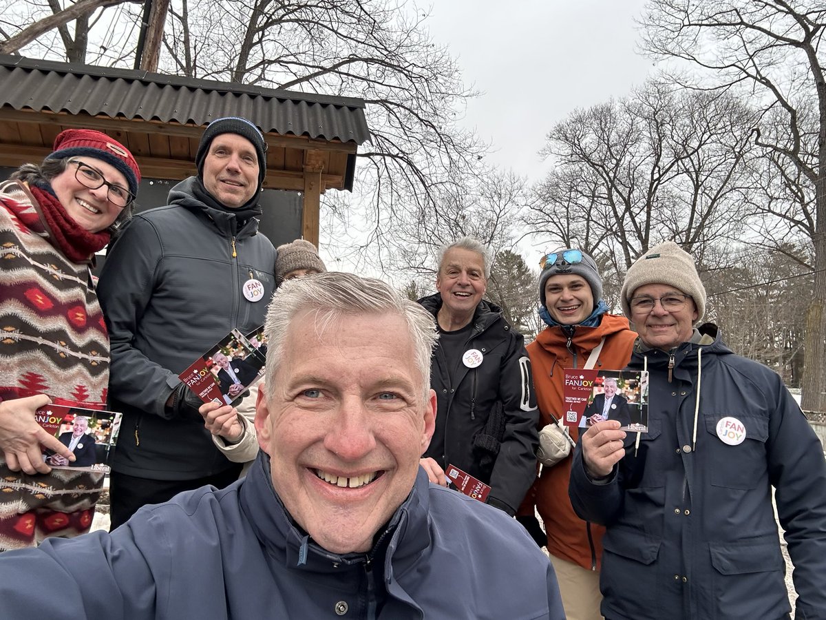 brucefanjoy's tweet photo. Another great day of door knocking. Carleton is ready for change!

#FanjoyVsPoilievre #CarletonDeservesBetter #WheresPierre👀 https://t.co/Nc1e9Q40H2