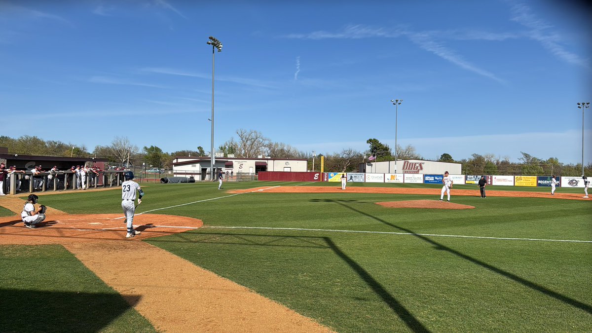 At Edmond Memorial HS this afternoon for the rescheduled game 2 between Memorial and Edmond North! Weather yesterday pushed the game to today.

The Edlam rivals are scoreless so far at the top of the second.