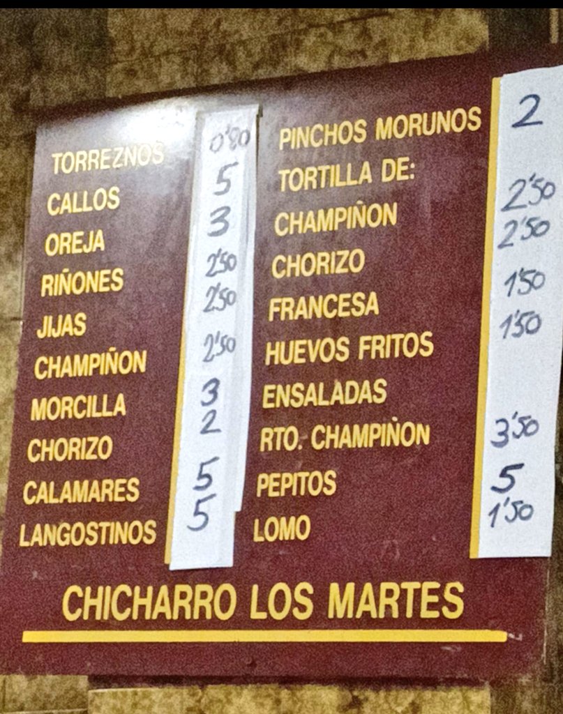 Chicharro los martes