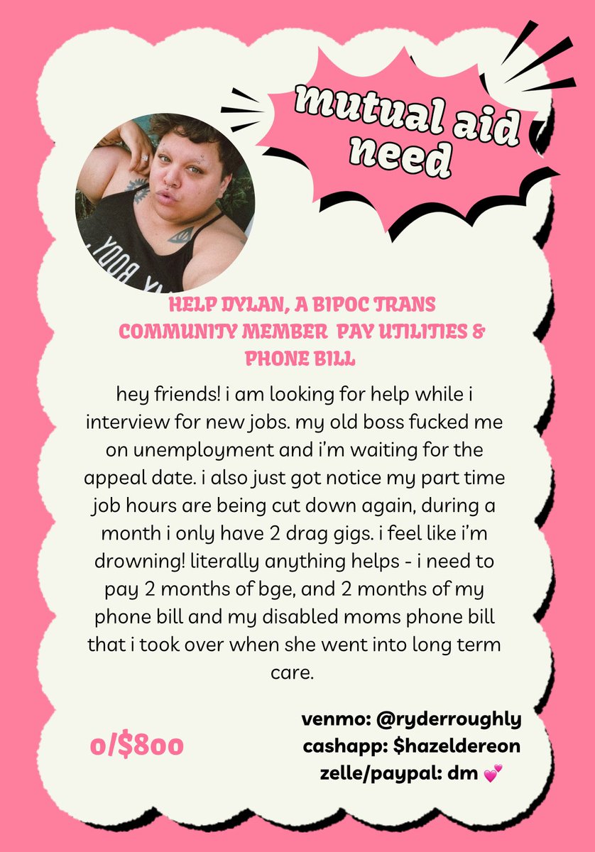 between losing gigs cause i was sick for 3 weeks + part time hours being cut…im cooked! 

pls share 😩