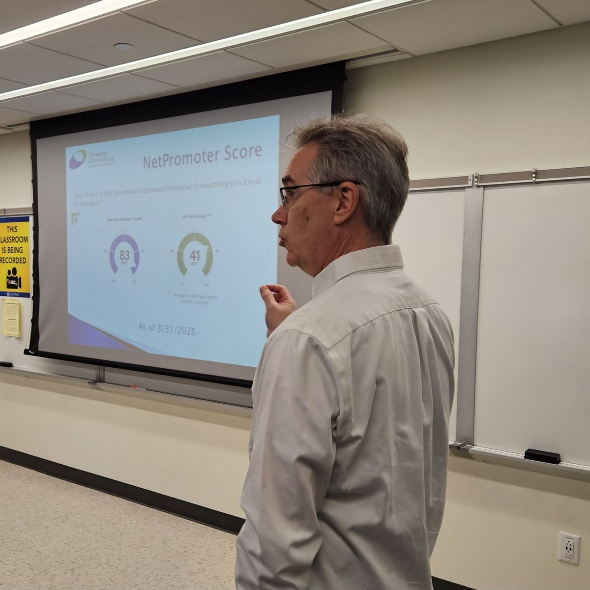 Was a great April fools day to have this fool in front of Dr. Drew Harris's "Managing a Growing Business" class at <a href="/CCSUBlueDevils/">CCSU Blue Devils</a> Central Connecticut State University School of Business and looking forward to working with the student project team on our project! #BetterConnected