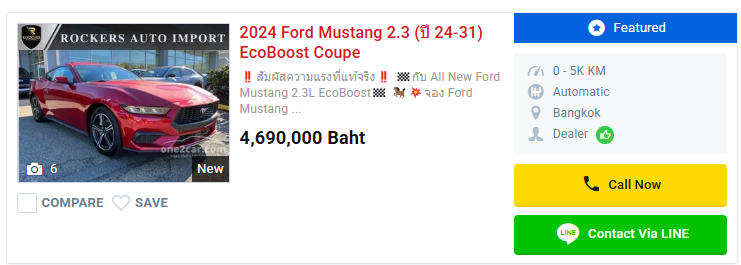 Can someone explain to me why a Ford Mustang is $140,000 in Thailand?