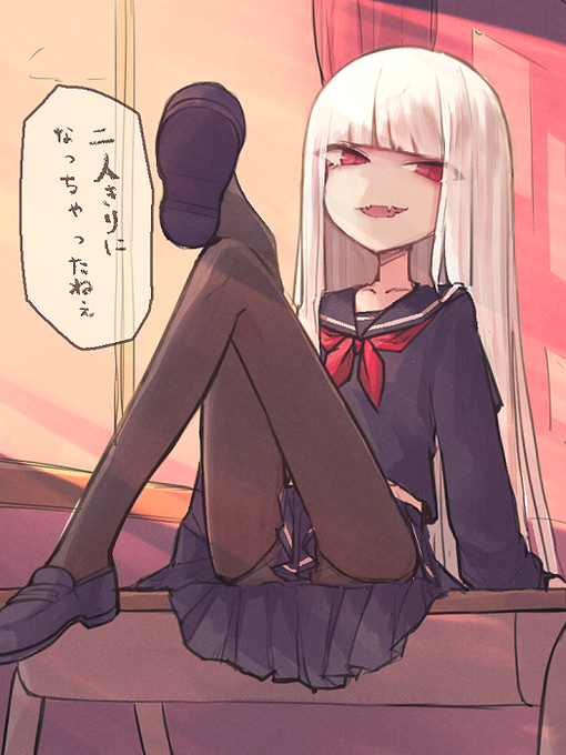 #北摩性別胡乱セーラー服男子大学生部 のラクガキ
小柄で細身で長髪だからそれなりに様になるって自覚してて悪ノリしそう～ 