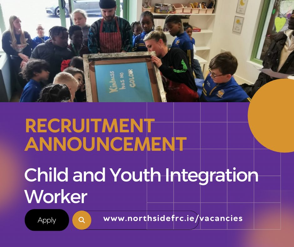 We are hiring!!!

Child and Youth Integration Worker 

Closing date 22nd April at 12pm. 

For all the details head over to activelink.ie/vacancies/chil…

#Jobs #jobfairy  #Limerick #limerickjobs