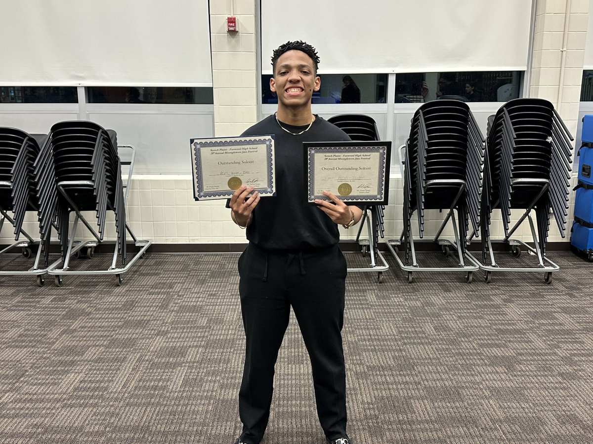 PCTIBands's tweet image. PCTVS Jazz Band Strikes Gold at SPFHS! 🏆🎶 Our talented musicians rocked the Scotch Plains-Fanwood Jazz Festival, earning a Gold Rating and top honors, including Outstanding Band, Trumpet Section, and Soloist (shoutout to Javier Ramon Brito!).🎺🔥 
#PCTVS #JazzBand