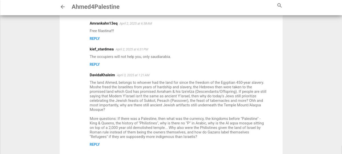 Shoutout to my Jewish friend: "David Chaim" aka "DavidaKhaleim" for educating a Palestinian "Ahmed" on the history of Israel.
So (Pro-Pallys)
What was the Palestinian currency, who were your kings and queens? Who governed "Palestine" besides the Ottoman Turks &amp; the Romans? 😅🤔