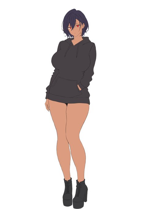 久しぶりJKメイドちゃん描いてる