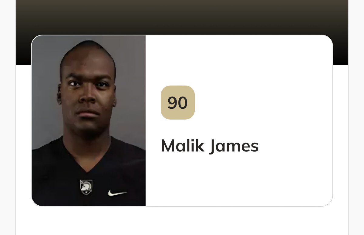 Conor Hughes (@conorhughes67) on Twitter photo Proud of this Guy!!! Malik James former D-Lineman now cadet equipment manager has been coming in at 6am every morning for the last month to work on his cardio!!!!
Today he passed the IOCT!!!!
<a href="/ArmyWP_Football/">Army Football</a> Proud of this Guy!!! Malik James former D-Lineman now cadet equipment manager has been coming in at 6am every morning for the last month to work on his cardio!!!!
Today he passed the IOCT!!!!
<a href="/ArmyWP_Football/">Army Football</a>