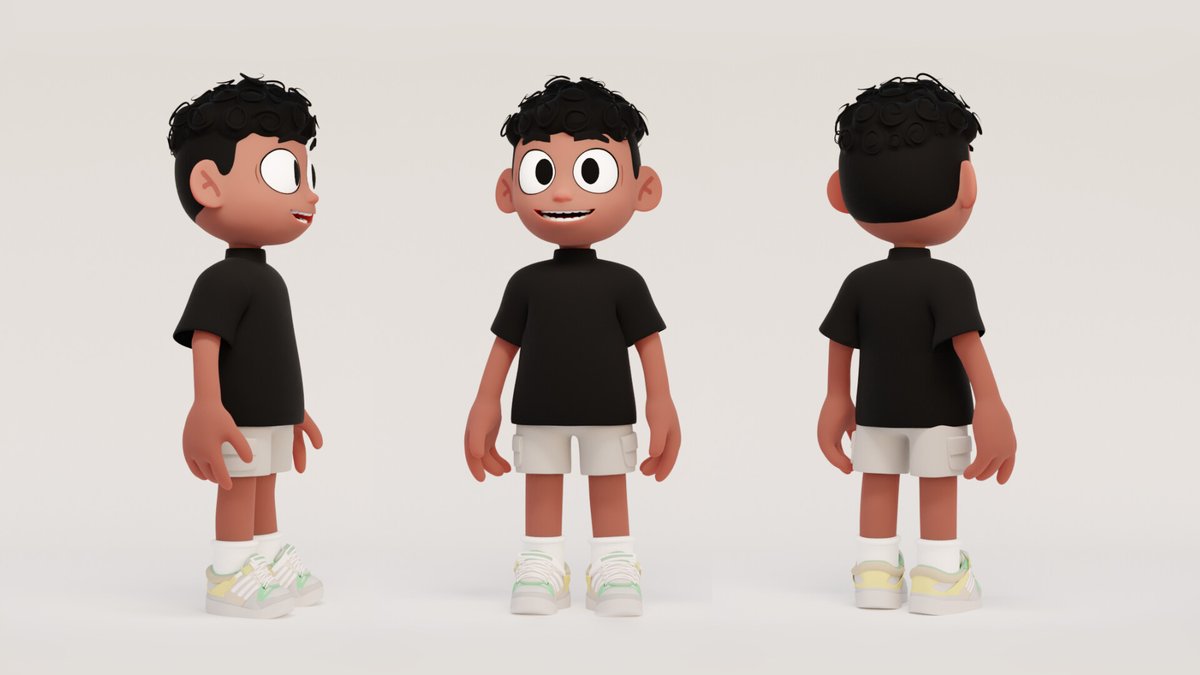 A 3D model made in zbrush and blender to study rig and facial expressions with 2D style #Digital3D #Animation
#CharacterDesign #CharacterModeling #CharacterAnimation #cartooncharacter #kidscharacter