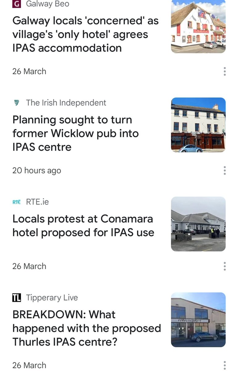 What is ethnic cleansing by stealth?...🇮🇪 

Your children's future is dead, and you buried it with a virtue signalling nod and your loyalty to complete strangers from faraway lands.

Almost every story involves the opening of an IPAS centre - and as more open, more businesses in