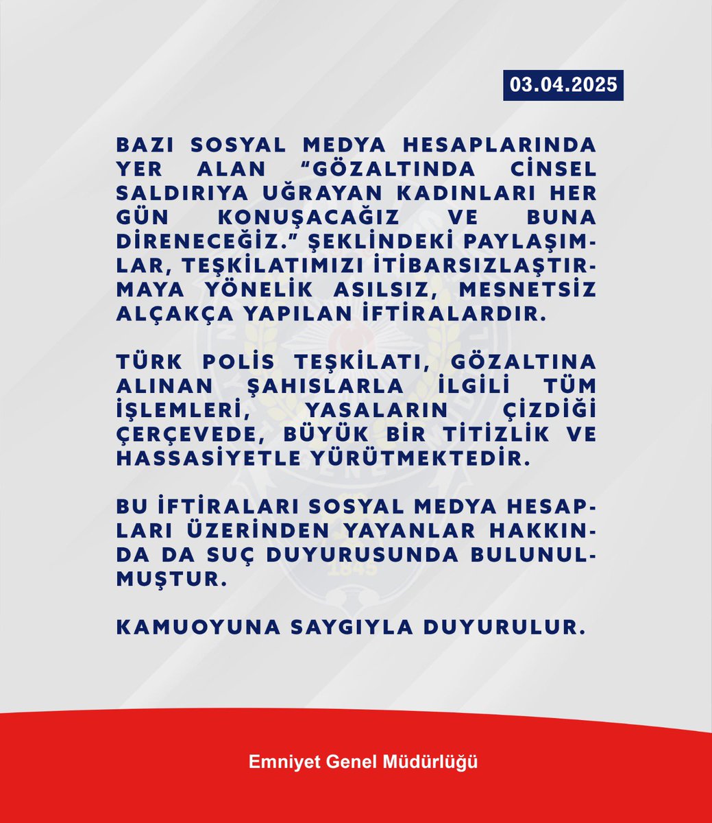 Türk Polis Teşkilatı (@emniyetgm) on Twitter photo 