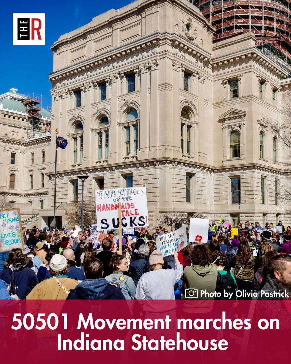 People gathered on March 8 at the Indiana Statehouse to use their voices to protest “against authoritarianism and threats to the U.S. government,” according to the 50501 Facebook. Read more in the latest issue of “The Reflector” or online at reflector.uindy.edu.
#Indiana