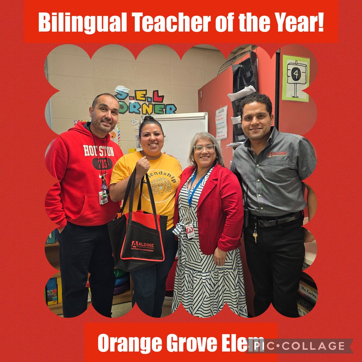 Bernadette (@teachbernieb) on Twitter photo <a href="/AldineISD/">Aldine ISD</a> Let's congratulate Ms. Sanchez our bilingual teacher of the year <a href="/OrangeGroveAISD/">Orange Grove Tigers</a> Thanks for all you do & for our students!🎉👏 <a href="/maty_orozco/">Dr. Matilda “Maty” Orozco</a> <a href="/DrFavy/">DrFavyCantu</a> <a href="/Aldine_Bil_ESL/">Eva Iñiguez 🦋</a> <a href="/AldineEsl/">Aldine ESL Elem</a> <a href="/delgadong94/">Altagracia H Delgado</a> <a href="/Jldiaz_1/">Jose Diaz</a> <a href="/rocharoy/">Roy Rocha</a> <a href="/KarenEBurdick/">Karen Burdick</a> <a href="/SHABE_bilESL/">SHABE</a> <a href="/AldineISD/">Aldine ISD</a> Let's congratulate Ms. Sanchez our bilingual teacher of the year <a href="/OrangeGroveAISD/">Orange Grove Tigers</a> Thanks for all you do & for our students!🎉👏 <a href="/maty_orozco/">Dr. Matilda “Maty” Orozco</a> <a href="/DrFavy/">DrFavyCantu</a> <a href="/Aldine_Bil_ESL/">Eva Iñiguez 🦋</a> <a href="/AldineEsl/">Aldine ESL Elem</a> <a href="/delgadong94/">Altagracia H Delgado</a> <a href="/Jldiaz_1/">Jose Diaz</a> <a href="/rocharoy/">Roy Rocha</a> <a href="/KarenEBurdick/">Karen Burdick</a> <a href="/SHABE_bilESL/">SHABE</a>