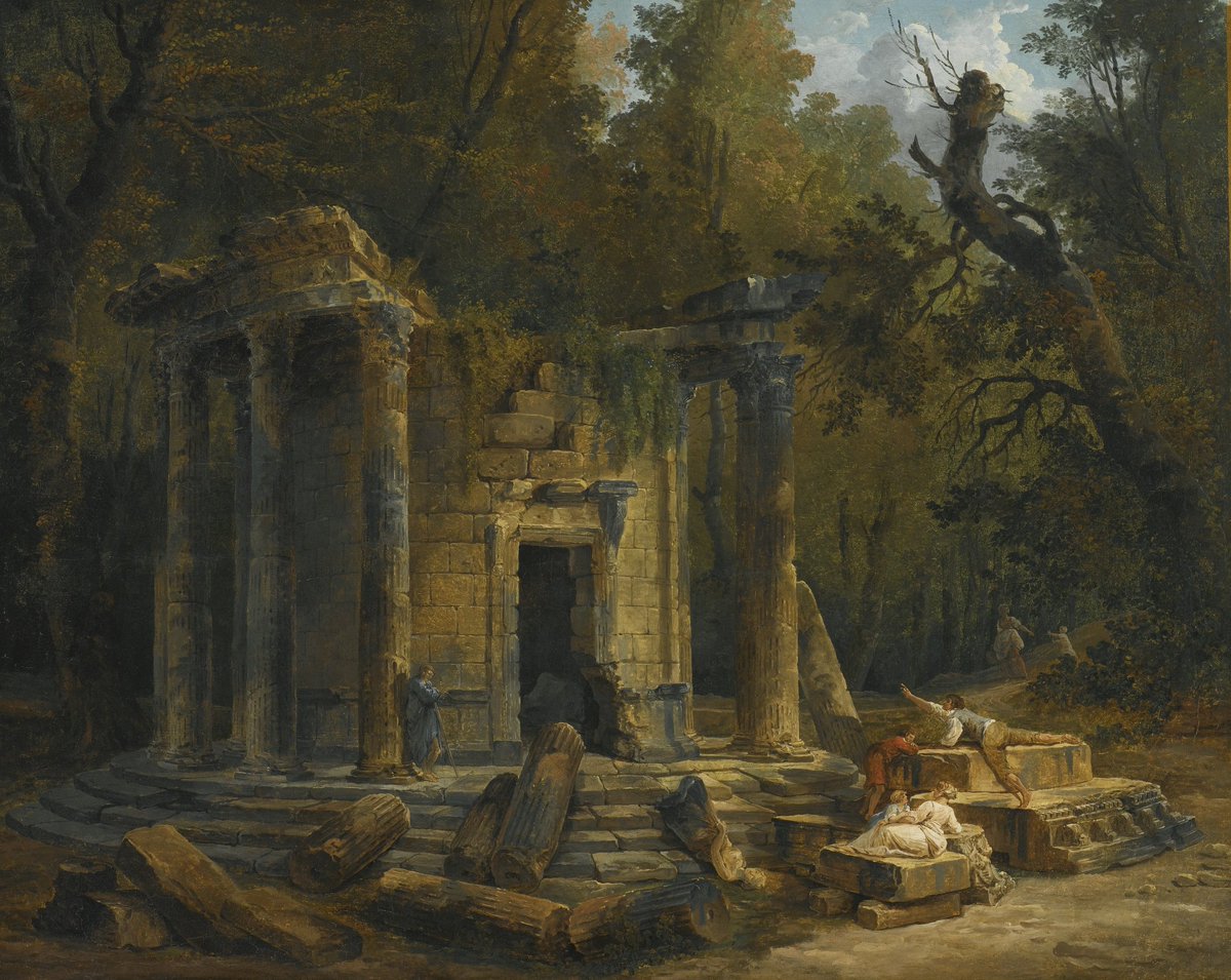 Temple of Philosophy at Ermenonville - Hubert Robert