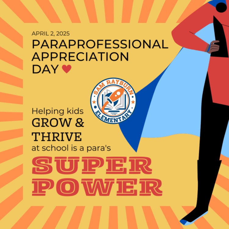 Rockets120's tweet image. 🦸🏻‍♀️ Happy #ParaprofessionalAppreciationDay! Our amazing paras at Sam Rayburn Elementary help kids grow, thrive, and succeed every day. Their dedication is truly a SUPERPOWER! Thank you for all you do! ❤️ #ThankAPara #RayburnElementary @McAllenISD