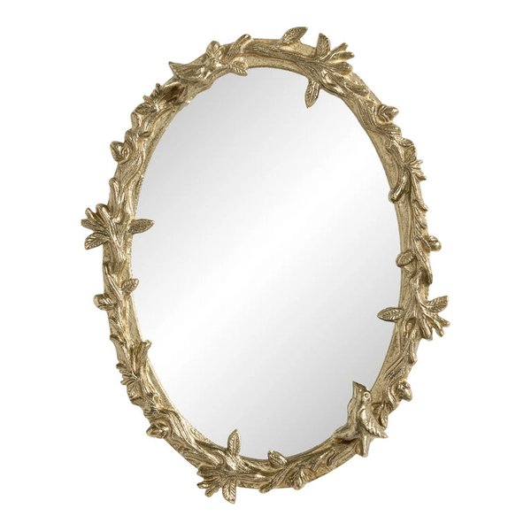 I just received Oval Antique Gold Vintage Botanical Mirror from Annna B via Throne. Thank you! throne.com/maelefay #Wishlist #Throne