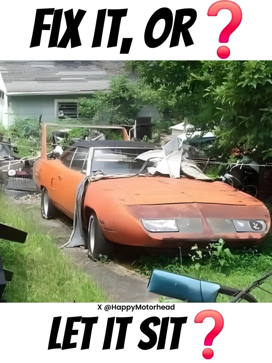 HappyMotorhead's tweet image. ♦️🔸️💎🔸️♦️🔹️💎🔹️♦️🔸️💎🔸️♦️

Fix it or Let it Sit❓️