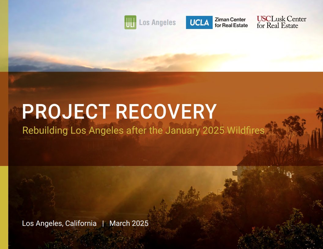 California Department of Real Estate (@ca_dre) on Twitter photo Some great research happening! The <a href="/UCLAZimanCenter/">UCLA Ziman Center</a>, the USC Lusk Center for Real Estate, and the nonprofit Urban Land Institute Los Angeles recently released a plan aimed at helping guide LA area rebuilding efforts in the wake of recent wildfires.
newsroom.ucla.edu/releases/ucla-⦠Some great research happening! The <a href="/UCLAZimanCenter/">UCLA Ziman Center</a>, the USC Lusk Center for Real Estate, and the nonprofit Urban Land Institute Los Angeles recently released a plan aimed at helping guide LA area rebuilding efforts in the wake of recent wildfires.
newsroom.ucla.edu/releases/ucla-ā¦
