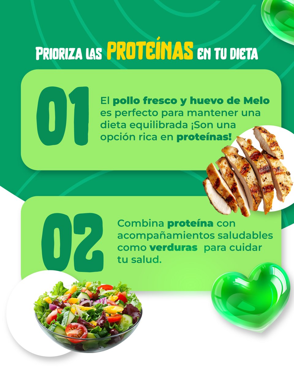 ¡Celebra el Día Mundial de la Salud priorizando tus proteínas! 💪

Los Huevos y el Pollo Fresco Melo son esenciales para mantenerte fuerte y saludable. 🥚🍗
¿Cuál es tu forma favorita de disfrutar de estas proteínas?

#AlimentosMelo #Pollofresco #Melo #SaborPanameño