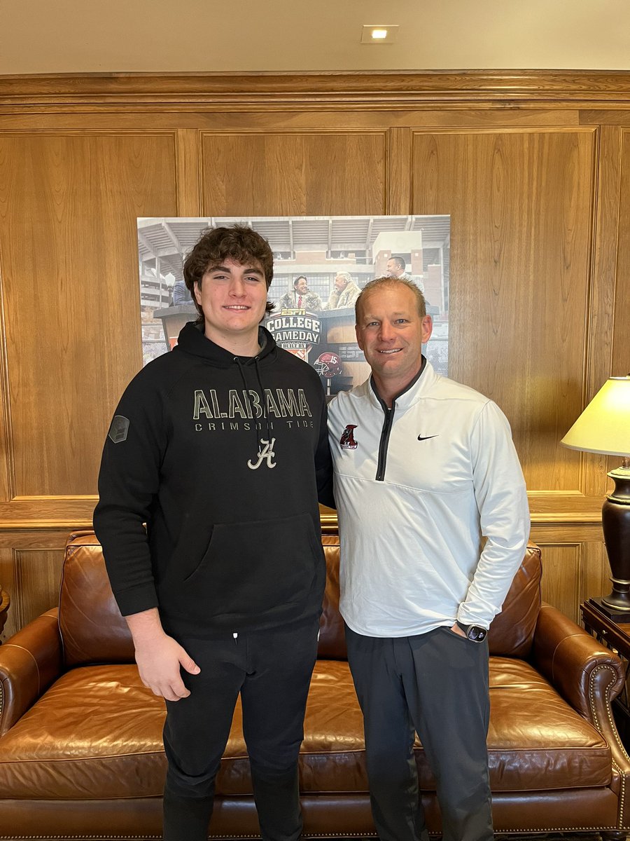 3⭐️ Mike Ionata (@mikeionata) on Twitter photo I Will Be At The University of Alabama This Weekend For Spring Practice🐘🐘‼️ #RollTide #Bama
<a href="/CoachCKap/">Chris Kapilovic</a> <a href="/BAMACoachG/">Robert Gillespie</a>
<a href="/AndrewJBone/">Andrew Bone</a> <a href="/ChadSimmons_/">ChadSimmons</a>
<a href="/Andrew_Ivins/">Andrew Ivins</a> <a href="/adamgorney/">Adam Gorney</a>
<a href="/RyanWrightRNG/">Ryan Wright</a> <a href="/GregBiggins/">Greg Biggins</a>
@josephAhastings <a href="/KalenDeBoer/">Kalen DeBoer</a> I Will Be At The University of Alabama This Weekend For Spring Practice🐘🐘‼️ #RollTide #Bama
<a href="/CoachCKap/">Chris Kapilovic</a> <a href="/BAMACoachG/">Robert Gillespie</a>
<a href="/AndrewJBone/">Andrew Bone</a> <a href="/ChadSimmons_/">ChadSimmons</a>
<a href="/Andrew_Ivins/">Andrew Ivins</a> <a href="/adamgorney/">Adam Gorney</a>
<a href="/RyanWrightRNG/">Ryan Wright</a> <a href="/GregBiggins/">Greg Biggins</a>
@josephAhastings <a href="/KalenDeBoer/">Kalen DeBoer</a>