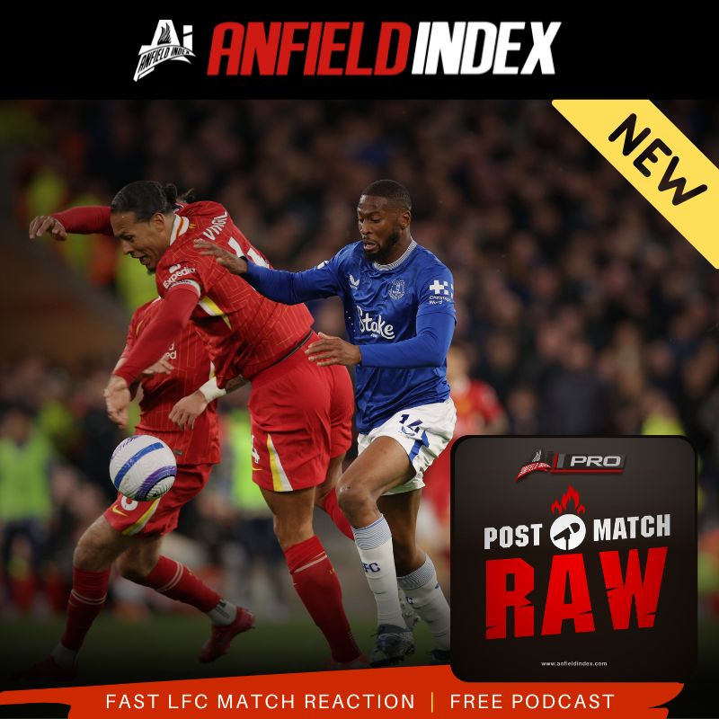AnfieldIndex's tweet photo. THAT ONE’S FOR FYDSY - #PostMatchRAW
@downeytrev is joined by @HendrickD82 & @Hari_Sethi to discuss the win over Everton
Listen Now: https://t.co/a8CMrMoyVC https://t.co/jGirtUG0Jm