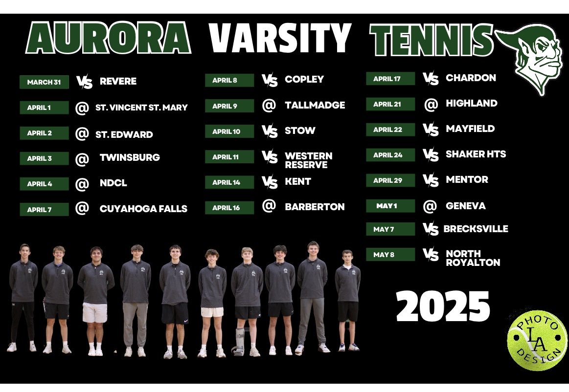 Many thanks to the talented and dedicated AHS Senior @Lydiaabbuhl for designing the 2nd Varsity Team Calendar 🎾🙏🔥 Look forward to hanging these around town!
