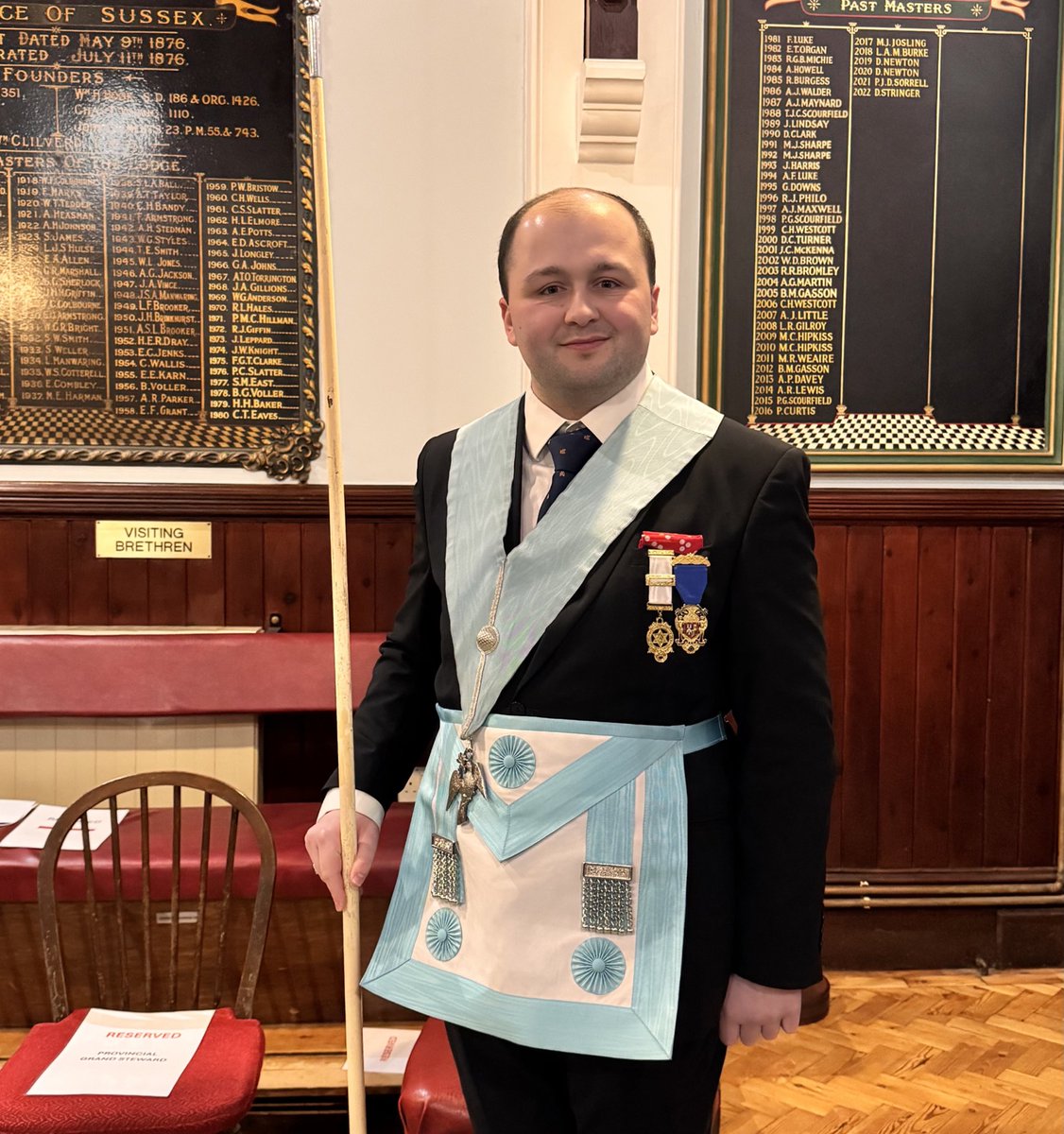 Bro. Harry B-S (@hbsmasonry) on Twitter photo Here I am, on the ladder at last!
Very pleased to have been appointed Senior Deacon this year in Hinge of Friendship Lodge 8708 in <a href="/SussexMasons/">Sussex Masons</a>.
Iβm really looking forward to the year!
#freemasonry #lodge Here I am, on the ladder at last!
Very pleased to have been appointed Senior Deacon this year in Hinge of Friendship Lodge 8708 in <a href="/SussexMasons/">Sussex Masons</a>.
Iβm really looking forward to the year!
#freemasonry #lodge