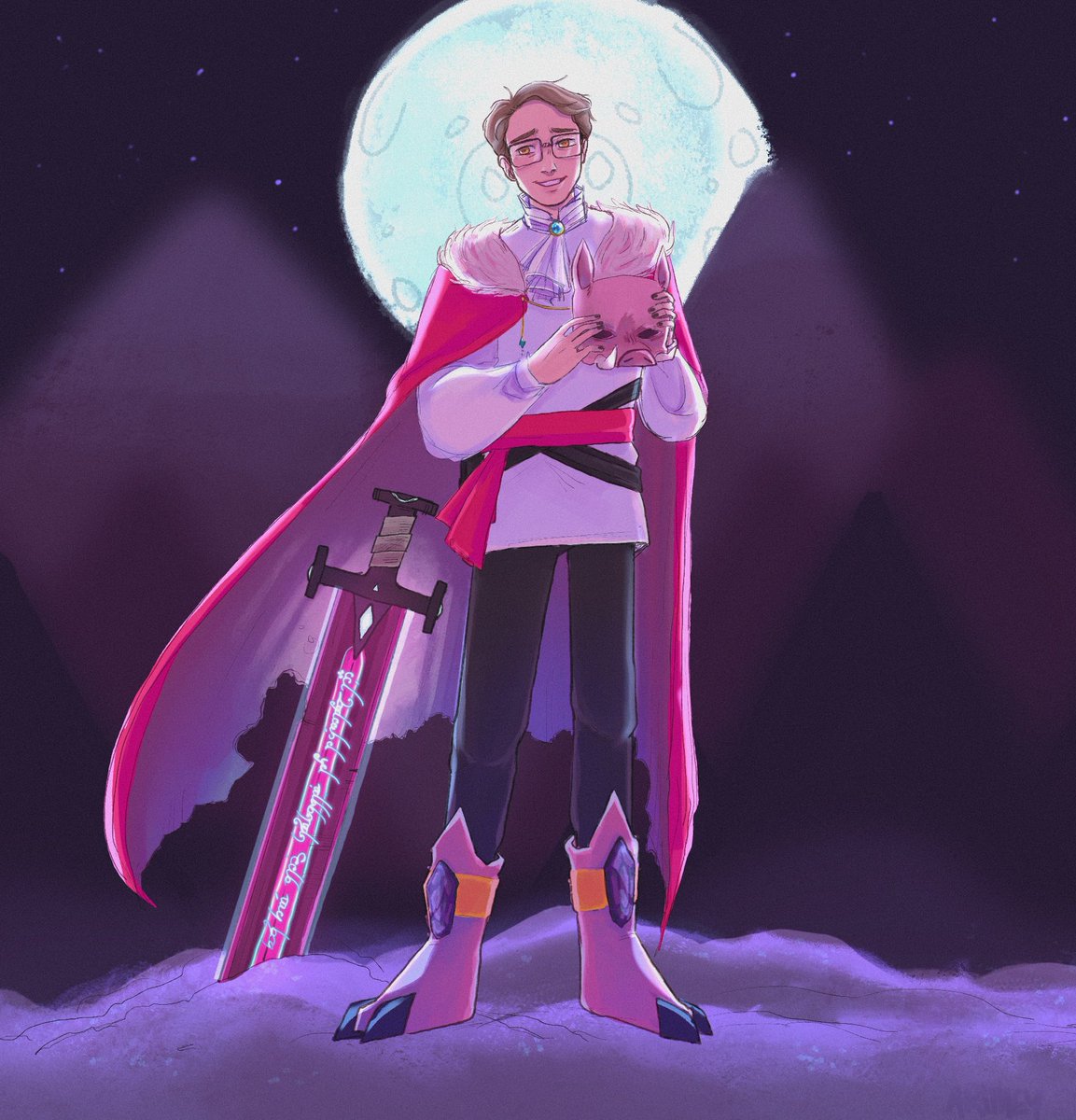 ar1mey's tweet photo. This piece is certainly older by now but technoblade was and still is a major source of inspiration and hope to me. Brings a lot of joy and peace to know he’s being honored in the Minecraft movie. Even if the movie itself sucks. Hope ur farming potatoes in heaven big man !! https://t.co/J0TwM3u2xv