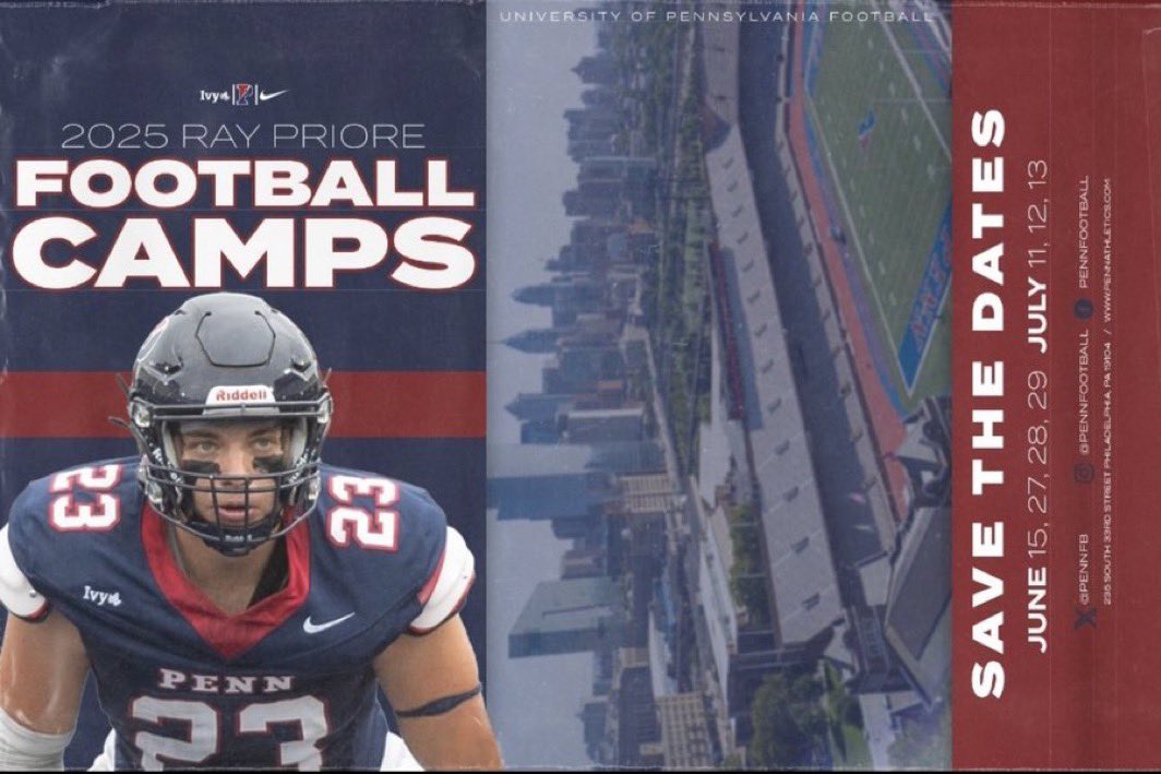 Samuel Fernandes 2027 LB (@fernandessam2) on Twitter photo Thank you <a href="/CoachPriore/">Coach P</a> for the camp invite!!
<a href="/PennFB/">Penn Football</a> <a href="/RedDevils_Ftbl/">Burlington High School Football</a> <a href="/Coach__Sheridan/">Greg Sheridan</a> Thank you <a href="/CoachPriore/">Coach P</a> for the camp invite!!
<a href="/PennFB/">Penn Football</a> <a href="/RedDevils_Ftbl/">Burlington High School Football</a> <a href="/Coach__Sheridan/">Greg Sheridan</a>