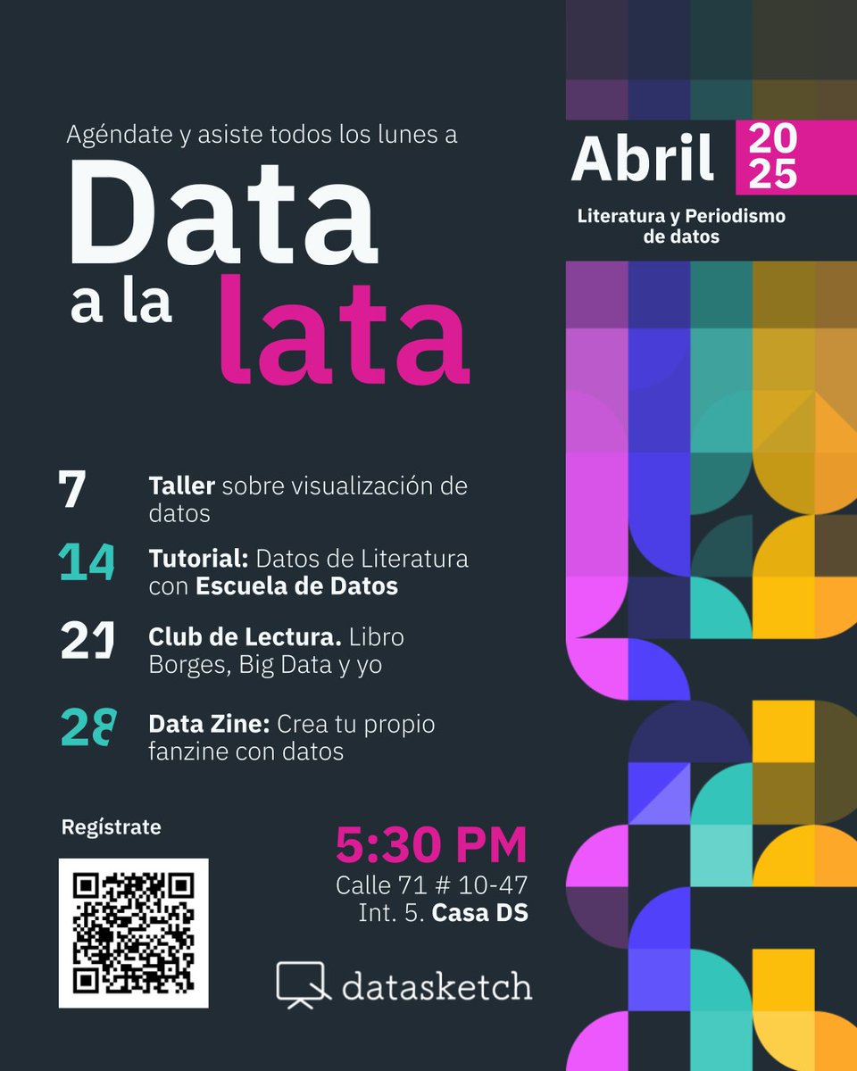 Data a la lata! datasketch.blog/es/eventos