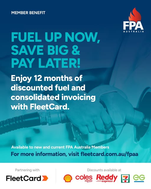 FPA Australia members are eligible to receive exclusive fuel discounts!

📷 Visit FleetCard's Offer for FPA Australia here: fleetcard.com.au/fpaa/