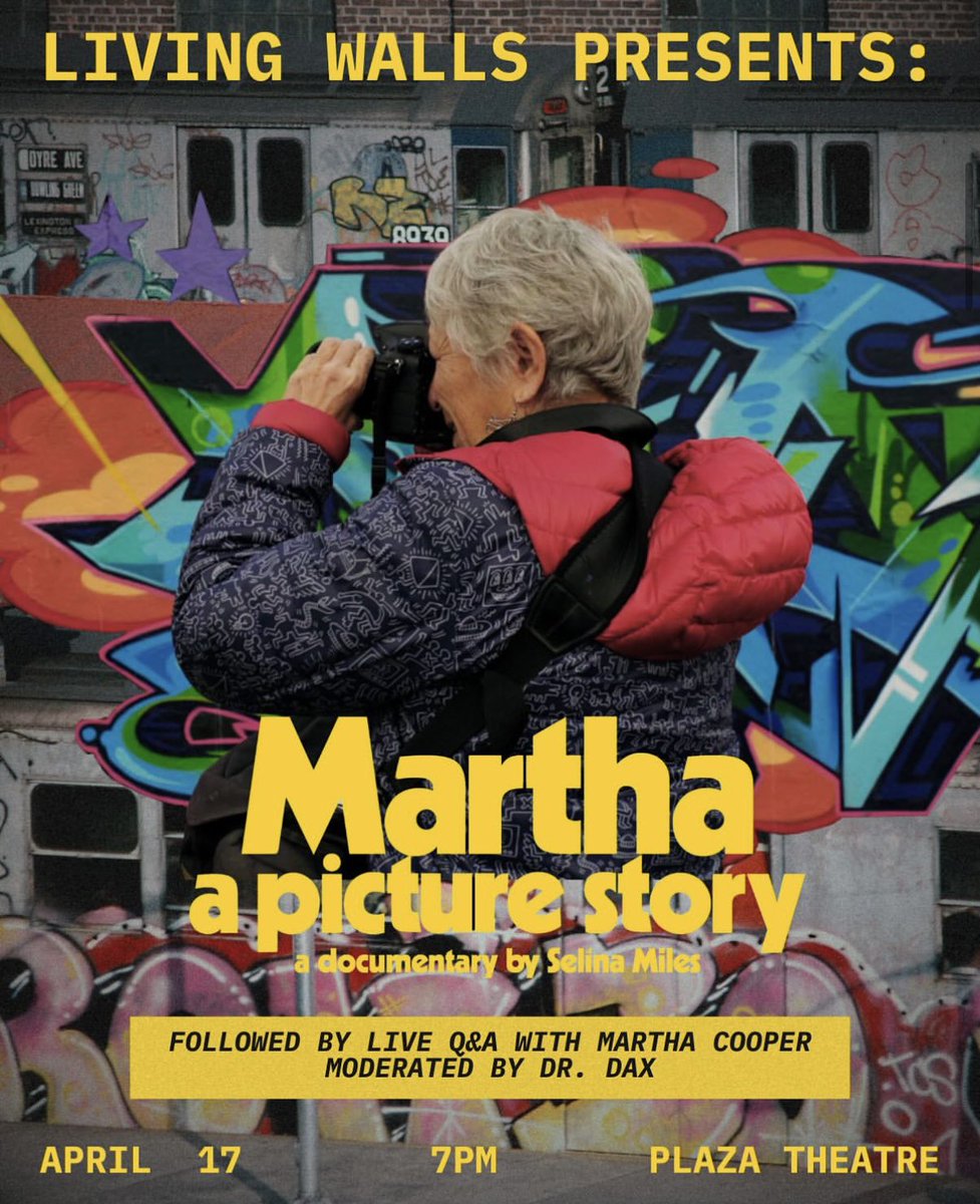 SNORTTHIS's tweet image. I’m beyond excited to be having @marthacoopergram coming back to #ATL for the screening of her doc 7pm April 17.
Martha: A Picture Story, dir. by Selina Miles. I will be moderating a Q&amp;amp;A w/ Martha after. You won’t wanna miss this. Get your tickets below.
eventbrite.com/e/martha-a-pic…