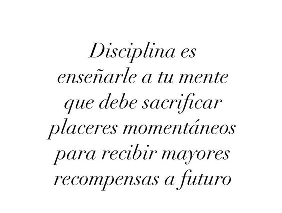 Disciplina es: