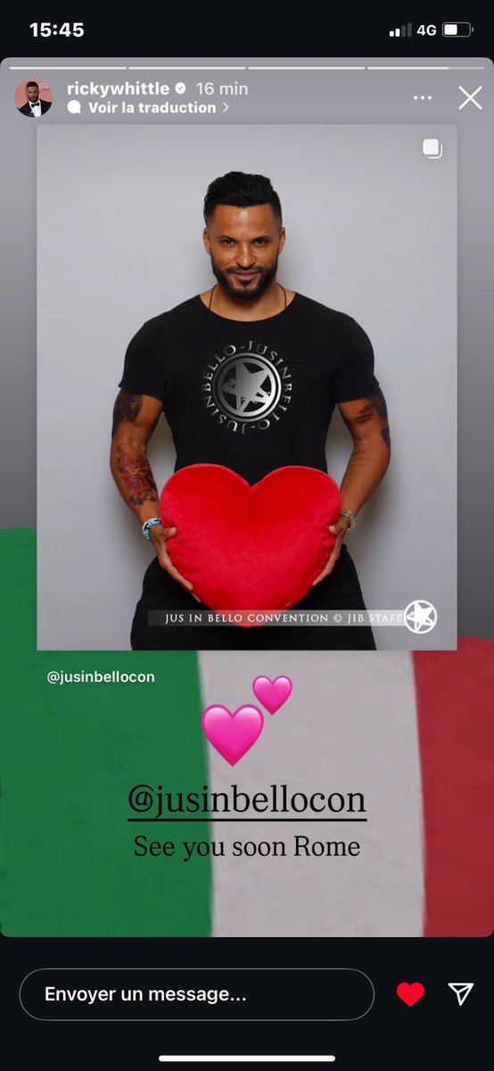 carocats23 (@carocats23) on Twitter photo Roma is calling ! <a href="/MrRickyWhittle/">Ricky Whittle</a> will be at the #Jusinbellocon this weekend! To the fans or future fans
I wish a crazy and amazing #Whittleexperience !🥰
For you <a href="/MrRickyWhittle/">Ricky Whittle</a> pasta, pizze and gelati…yummy😜😊!
Say hello for me to my second country 🇮🇹 and enjoy your stay! ❤️ Roma is calling ! <a href="/MrRickyWhittle/">Ricky Whittle</a> will be at the #Jusinbellocon this weekend! To the fans or future fans
I wish a crazy and amazing #Whittleexperience !🥰
For you <a href="/MrRickyWhittle/">Ricky Whittle</a> pasta, pizze and gelati…yummy😜😊!
Say hello for me to my second country 🇮🇹 and enjoy your stay! ❤️