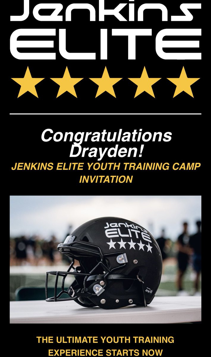 Blessed for another camp invite!! <a href="/jenkins_elite/">Jenkins Elite</a> <a href="/TJenkinsElite/">Tim Jenkins</a> <a href="/RecruitGeorgia/">Recruit Georgia</a> <a href="/One11Recruiting/">One11 Recruiting</a> <a href="/On3Recruits/">On3 Recruits</a> <a href="/NationalPID/">National Prospect ID</a> <a href="/CarlisleFunk/">Patrick Carlisle</a> <a href="/caprewett/">Chris Prewett</a> <a href="/CoachWoods41/">George Woods</a>