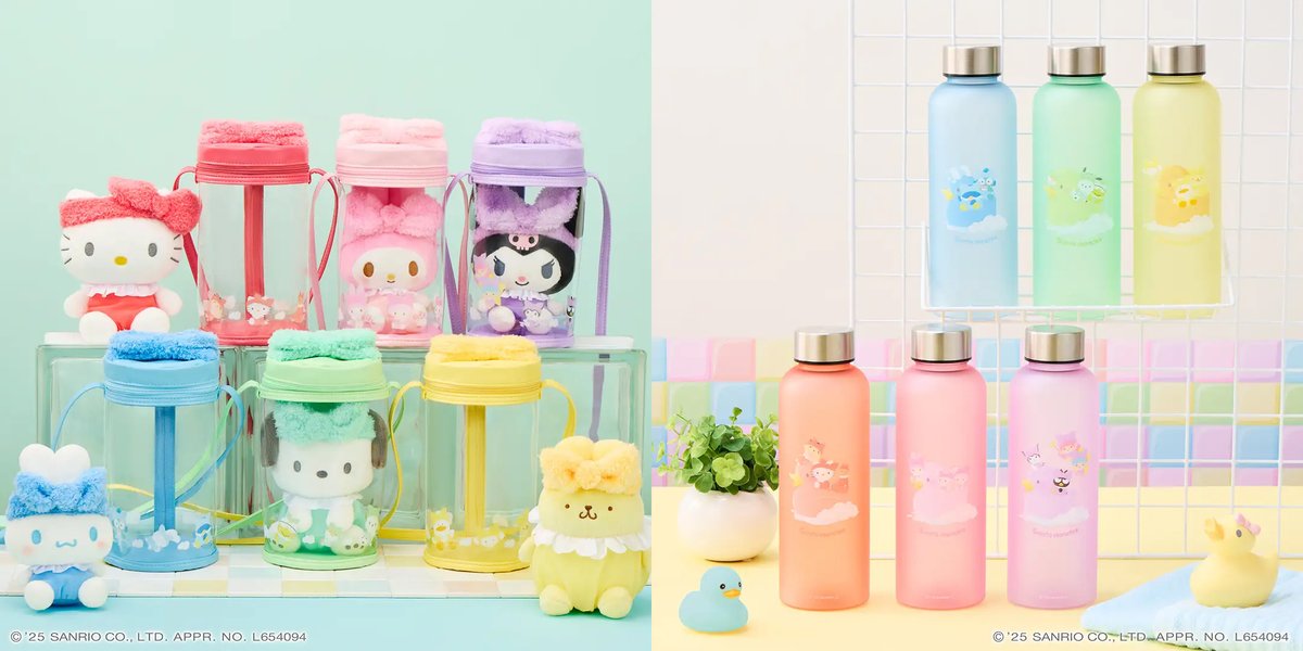ナムコ サンリオ カラフルバスタイム ウォーターボトル 10点 ナムコ