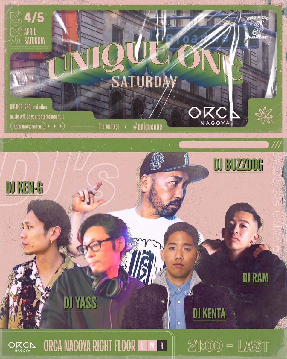 This Saturday!!

📍 <a href="/ORCAnagoya/">ORCA NAGOYA</a> 

U.O. SATURDAY !!

もちろんTikTokでの配信もやりまっす✅