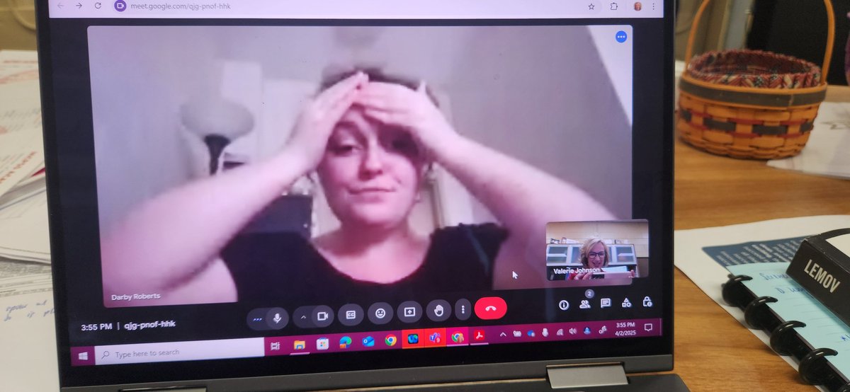 Today I had the honor of being on Google Meet while 1 of my senior ed students submitted her #edtpa. In pics you see anxiety, frustration, determination, &amp;  joy as she worked out a few last min issues and then submitted her portfolio. Can't wait to see her scores in a few weeks!