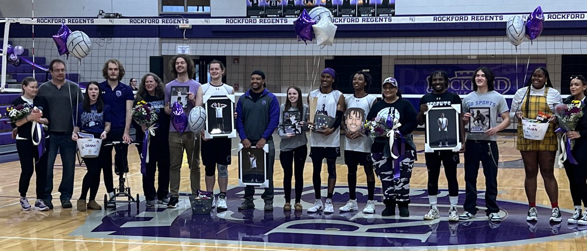 Congratulations to our men’s volleyball seniors! Come out to Seaver as they take on St. Norbert.