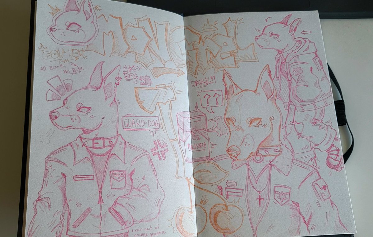 Chr0m3_Sable's tweet photo. Started a new sketchbook to try out some stuff https://t.co/KrNf4m9WdA
