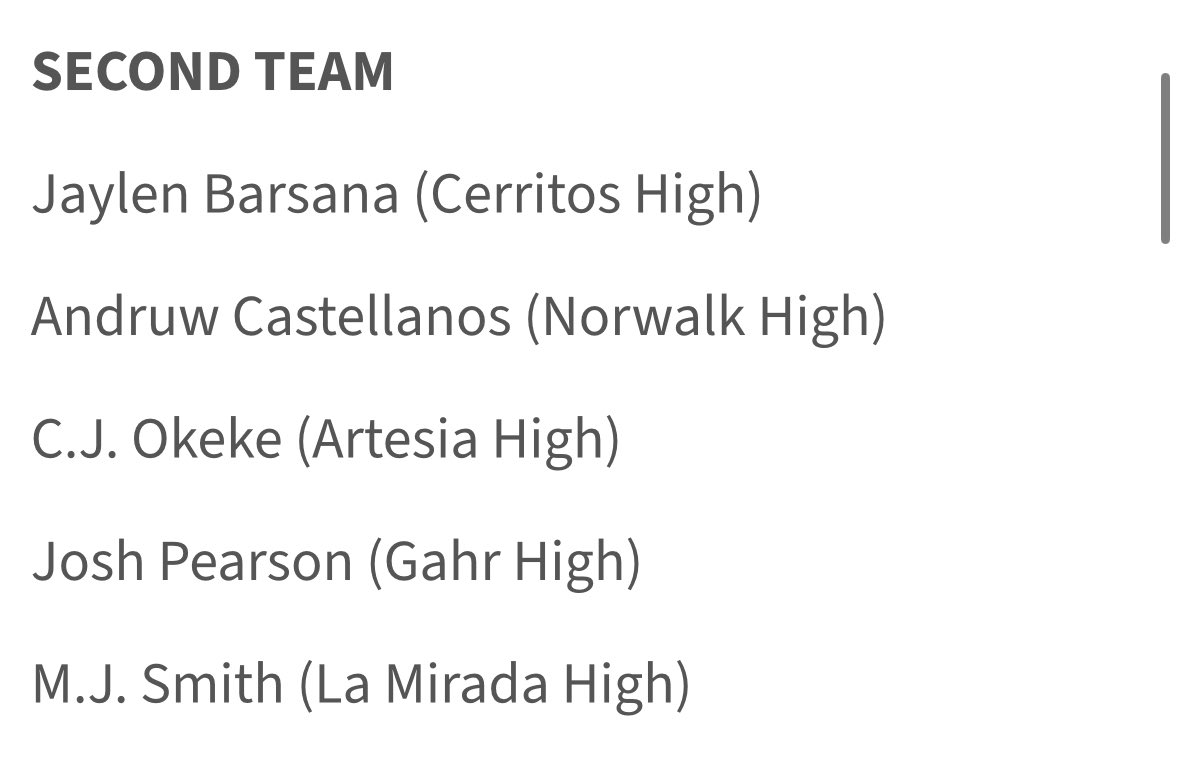 joshpearson25's tweet image. All area second team